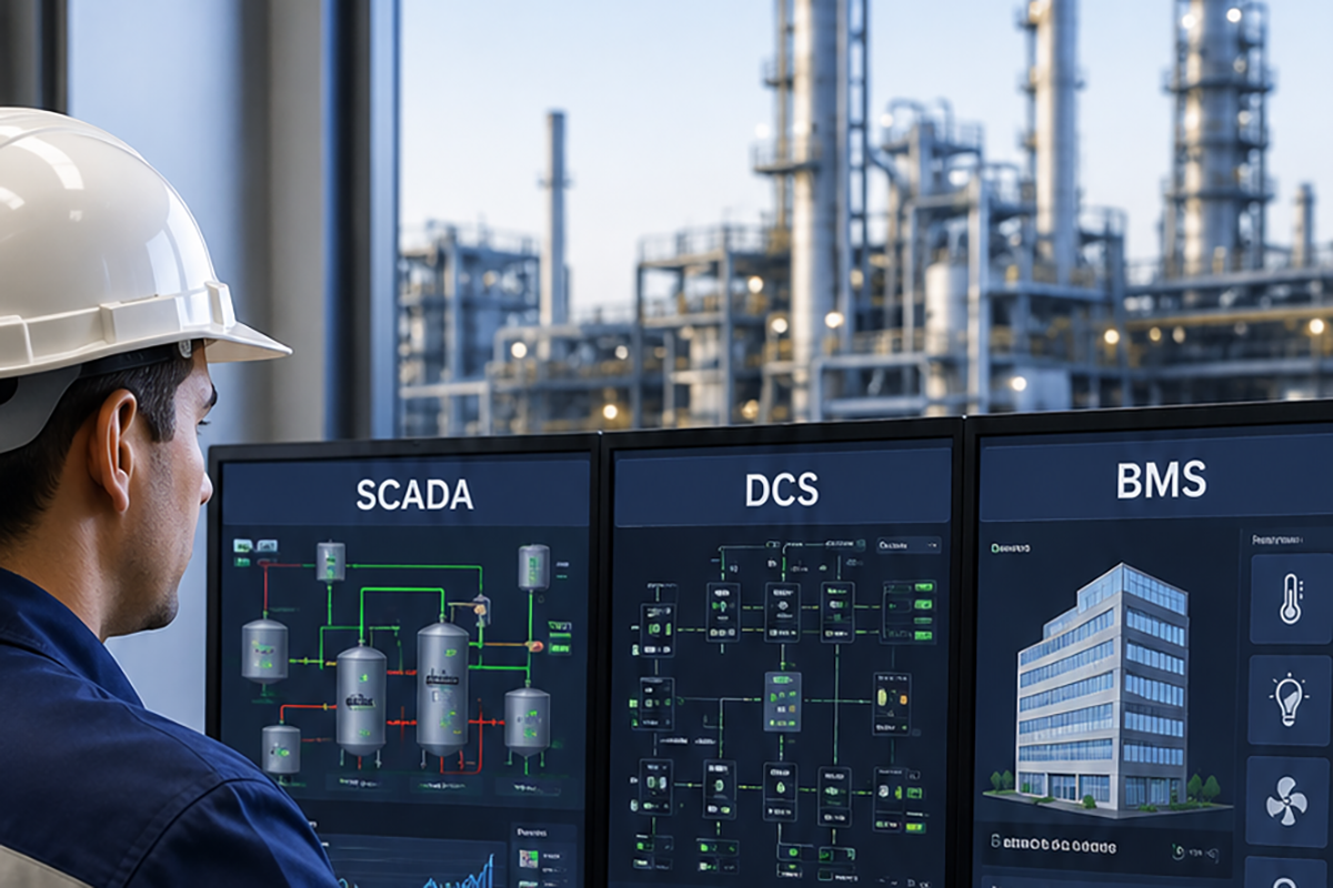 Diferencias entre SCADA, DCS y BMS